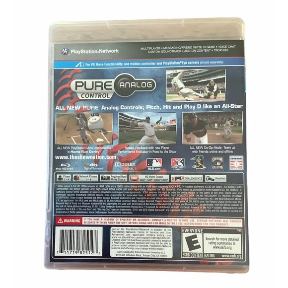Sony Play Station 3 PS3 Game- Major League Baseball MLB 11: The Show -COMPLETE - Picture 2 of 5